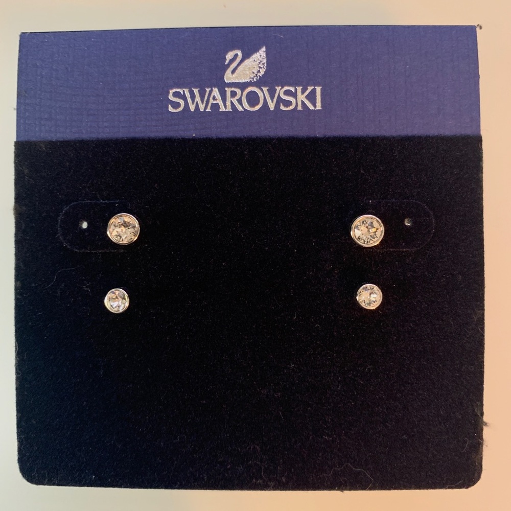 Swarovski crystal stud earrings
